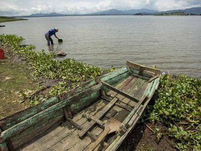 El lago Apanás, donde se desarrolla un proyecto para detener la sedimentación, en Jinoteca (Nicaragua).