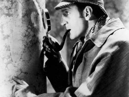 El actor Basil Rathbone, en la piel de &#039;Sherlock Holmes&#039;.