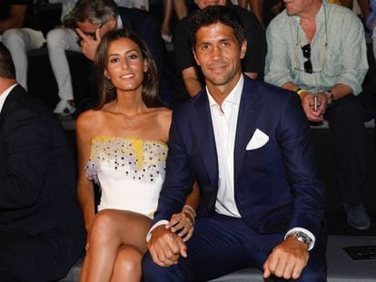 Ana Boyer y Fernando Verdasco, en un desfile en Madrid en julio de 2018.