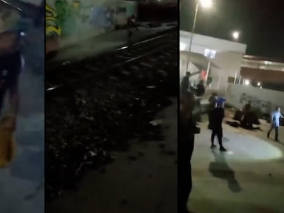 Video de redes sociales muestra a presuntos miembros de la Guardia Nacional disparando contra migrantes el 26 de julio 2023.