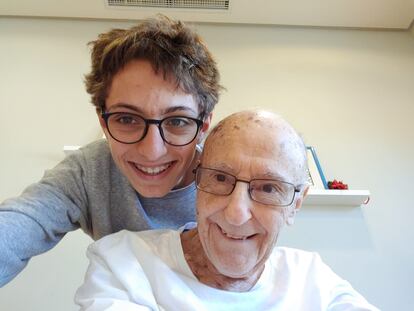 Fabián Cierco y su abuelo Eduardo en una foto facilitada por la familia.