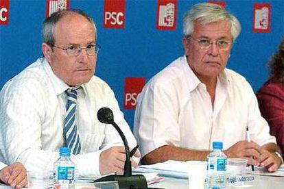 José Montilla y Joan Clos, durante una reunión Ejecutiva del PSC.