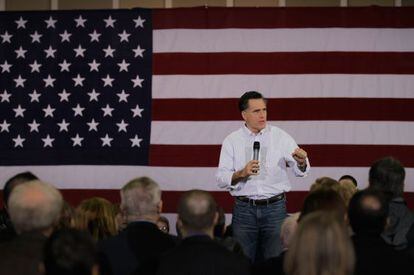 El candidato republicano Mitt Romney en un acto electoral en Carolina del Sur.