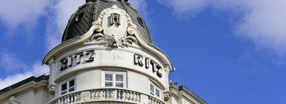 Hotel Ritz, del grupo Mandarin Oriental, ahora cerrado y en plena reforma.