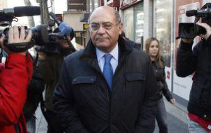 Díaz Ferrán, tras declarar en la Audiencia en marzo.