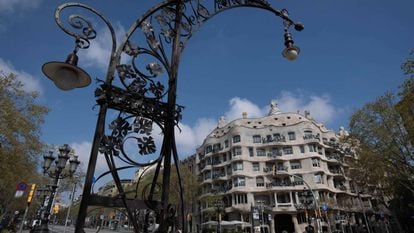 La Pedrera de Gaudí, en el passeig de Gràcia de Barcelona.