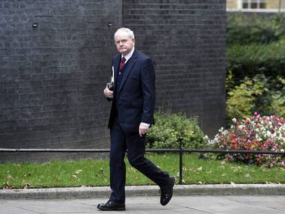 El viceministro principal noirland&eacute;s, Martin McGuinness, en Londres, el 24 de octubre de 2016.