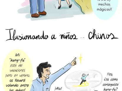 Ilusionando a niños... chinos y españoles