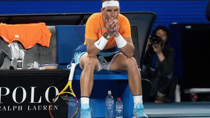 Nadal, durante el partido contra McDonald en Australia el pasado 18 de enero.