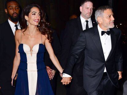 Amal y George Clooney, el pasado miércoles.