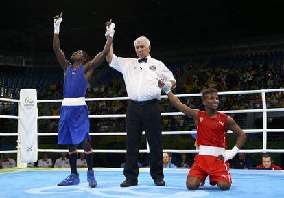 Yuberj&eacute;n Mart&iacute;nez venci&oacute; al campe&oacute;n del mundo y pas&oacute; a la final de boxeo en los Juegos Ol&iacute;mpicos.