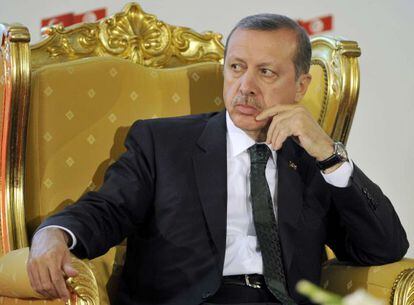 El primer ministro Erdogan en T&uacute;nez este jueves.