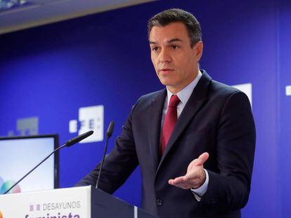 El presidente del Gobierno  en funciones, Pedro Sánchez.