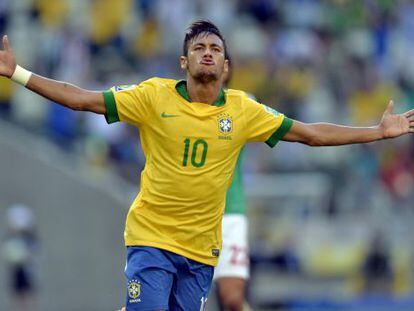 El jugador brasile&ntilde;o Neymar, durante la Copa Confederaciones. 