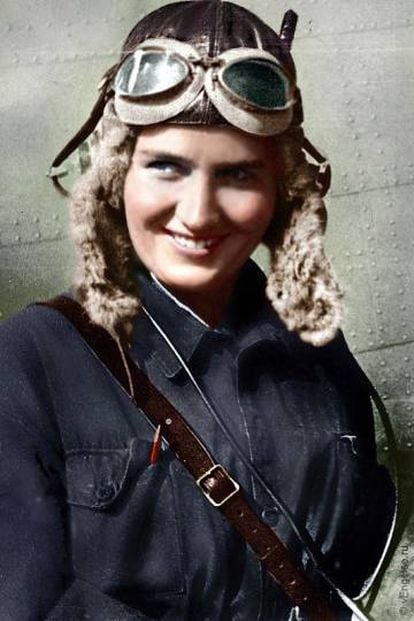 La aviadora rusa Marina Raskova.