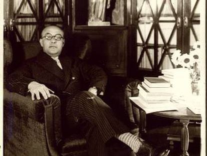 Gaziel, al seu despatx de 'La Vanguardia', a principis dels anys trenta.