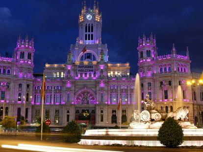 El Palacio de Cibeles de Madrid, sede del Ayuntamiento de la capital.