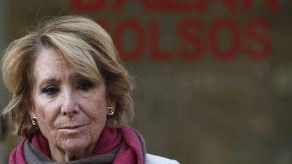 Esperanza Aguirre portavoz del PP en el Ayuntamiento de Madrid, el pasado jueves.