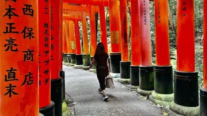 'Torii' en el santuario sintoista de Fushimi Inari, cerca de Kioto. 