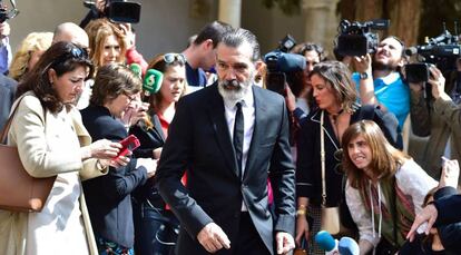 Antonio Banderas, el pasado jueves en Alcalá de Henares.