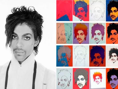 Andy Warhol creó 16 obras basadas en la fotografía de Lynn Goldsmith:
14 serigrafías y dos dibujos a lápiz. Las obras son
conocidas como la serie Prince.