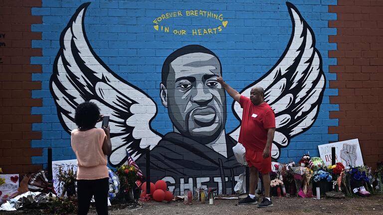 Grafiti en homenaje a George Floyd, en Third Ward, el barrio en el que vivió en Houston (Texas), el pasado miércoles.