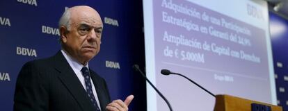 El presidente del BBVA, Francisco González.