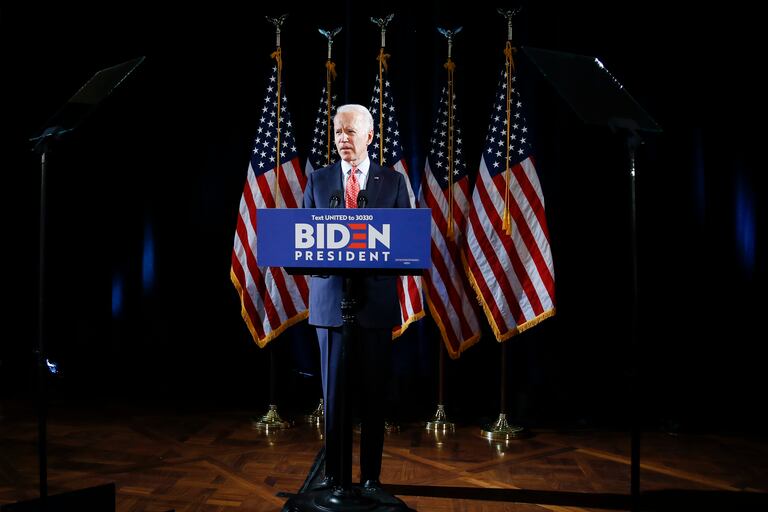 El candidato demócrata Joe Biden, en marzo pasado.