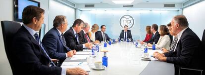 Reunión del comité de dirección del PP este lunes.