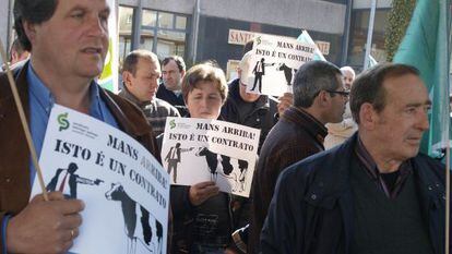 Protestas por el precio de la leche