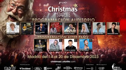 Cartel oficial del evento 'Christmas by STARLITE'