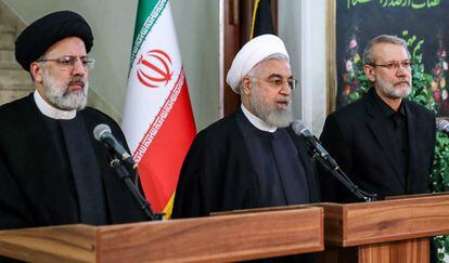 El presidente iraní Rohani, durante una comparecencia en Teherán, el pasado 4 de septiembre.