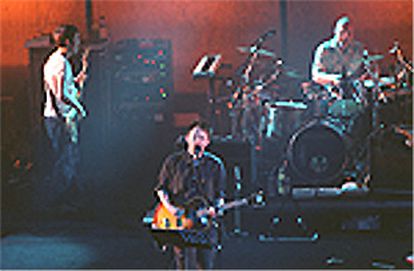 El grupo Radiohead, durante su actuación en el Kursaal de San Sebastián.