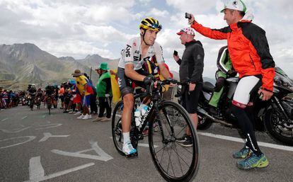 Mikel Landa, en la etapa del mi&eacute;rcoles.