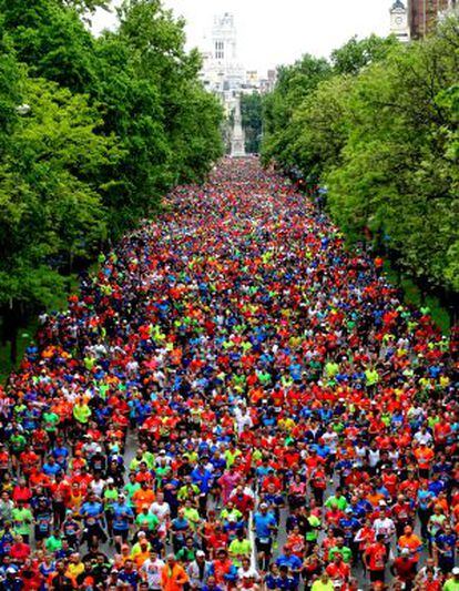 Participantes en la maratón de Madrid