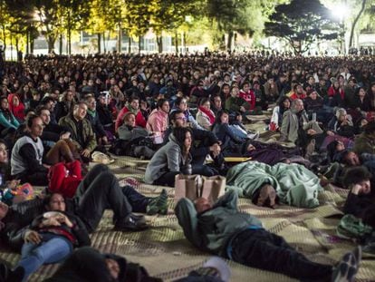 Algunos de los asistentes a la proyección de 'Roma' en Los Pinos.