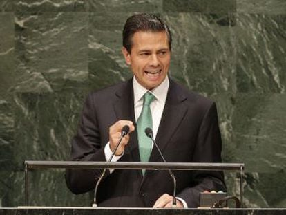 El presidente Enrique Pe&ntilde;a Nieto, en la Asamblea.