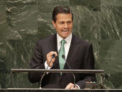 El presidente Enrique Pe&ntilde;a Nieto, en la Asamblea.