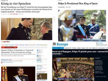 La proclamaci&oacute;n de Felipe VI en medios internacionales.
