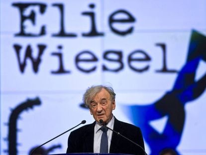 Elie Wiesel, en 2009 en Budapest.