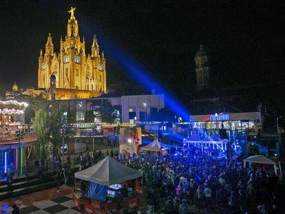 Imatge d'aquest divendres a la nit del Tibidabo Live Festival.
