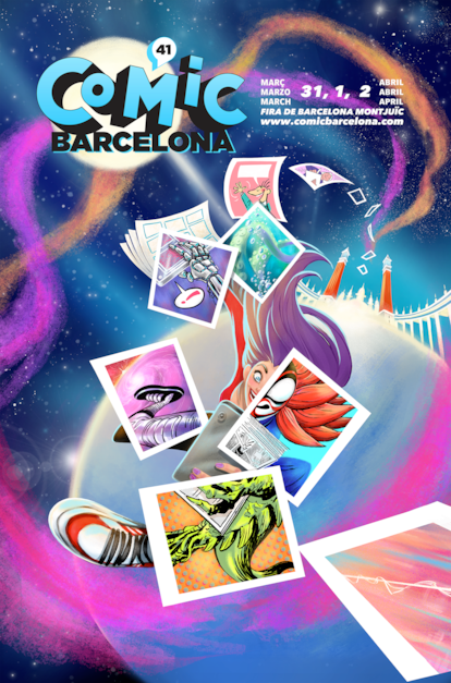 Cartel oficial del 41 Salón Internacional de Cómic de Barcelona