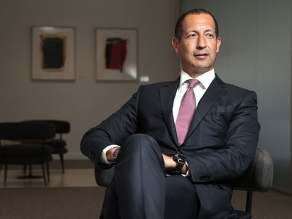 Fadi Abuali, consejero Delegado de Goldman Sachs AM, en la sede de la compañia en Madrid.