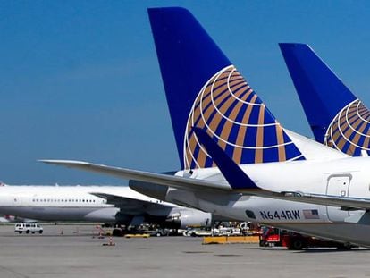 Aviones de la compañía United Airlines