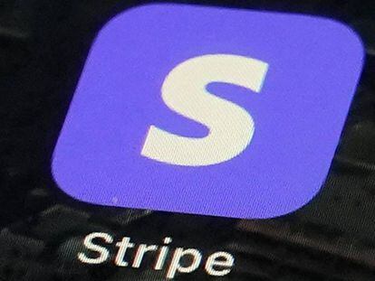 App de Stripe en un iPhone