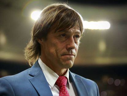 Almeyda, durante un partido en México. 