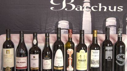 Los diez vinos premiados en la actual edición de los Bacchus.