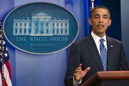 El presidente de Estados Unidos durante una rueda de prensa celebrada el pasado martes 5 de julio en la Casa Blanca