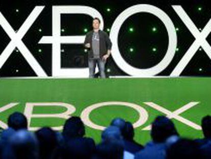 Phil Spencer, responsable de la divisi&oacute;n Xbox de Microsoft, durante la presentaci&oacute;n celebrada en el E3 de Los &Aacute;ngeles.