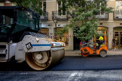 Obras de asfaltado en Castellón el 13 de agosto.